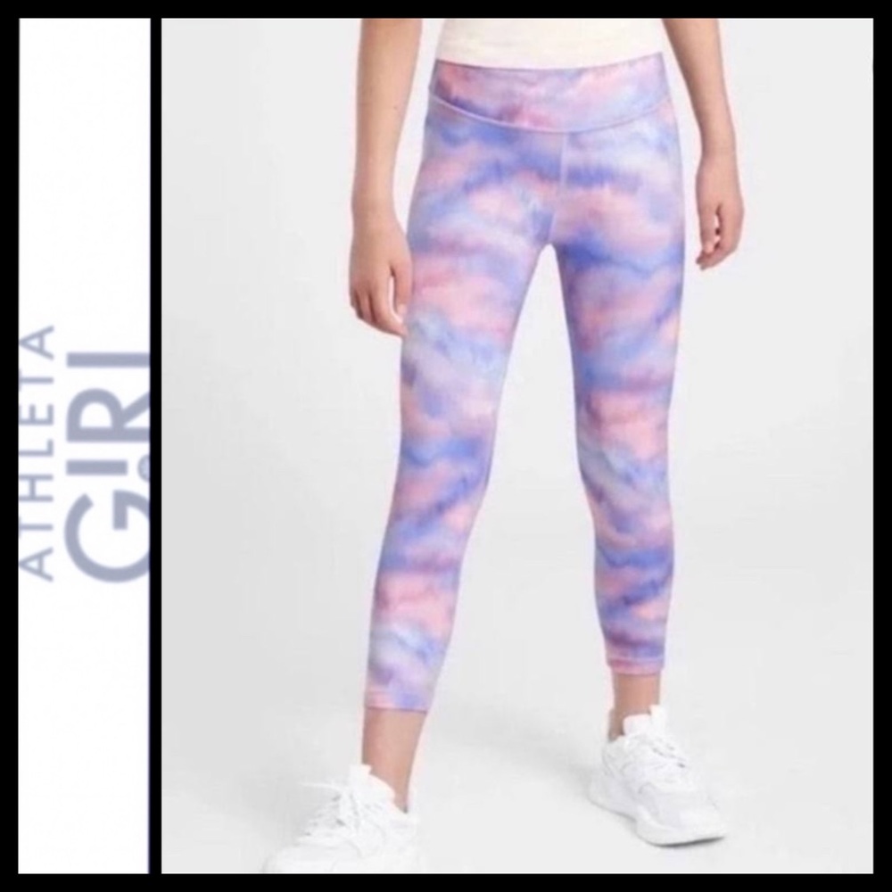 Athleta Girl Printed Chit Chat Capri Legging